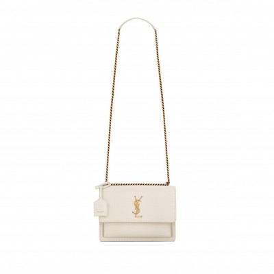 YSL SUNSET MEDIUM IN SMOOTH LEATHER 442906D420W9207 (22*16*6.5cm)